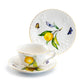 Grace Teaware Lemon Bee Fine Porcelain Cup and Saucer Set