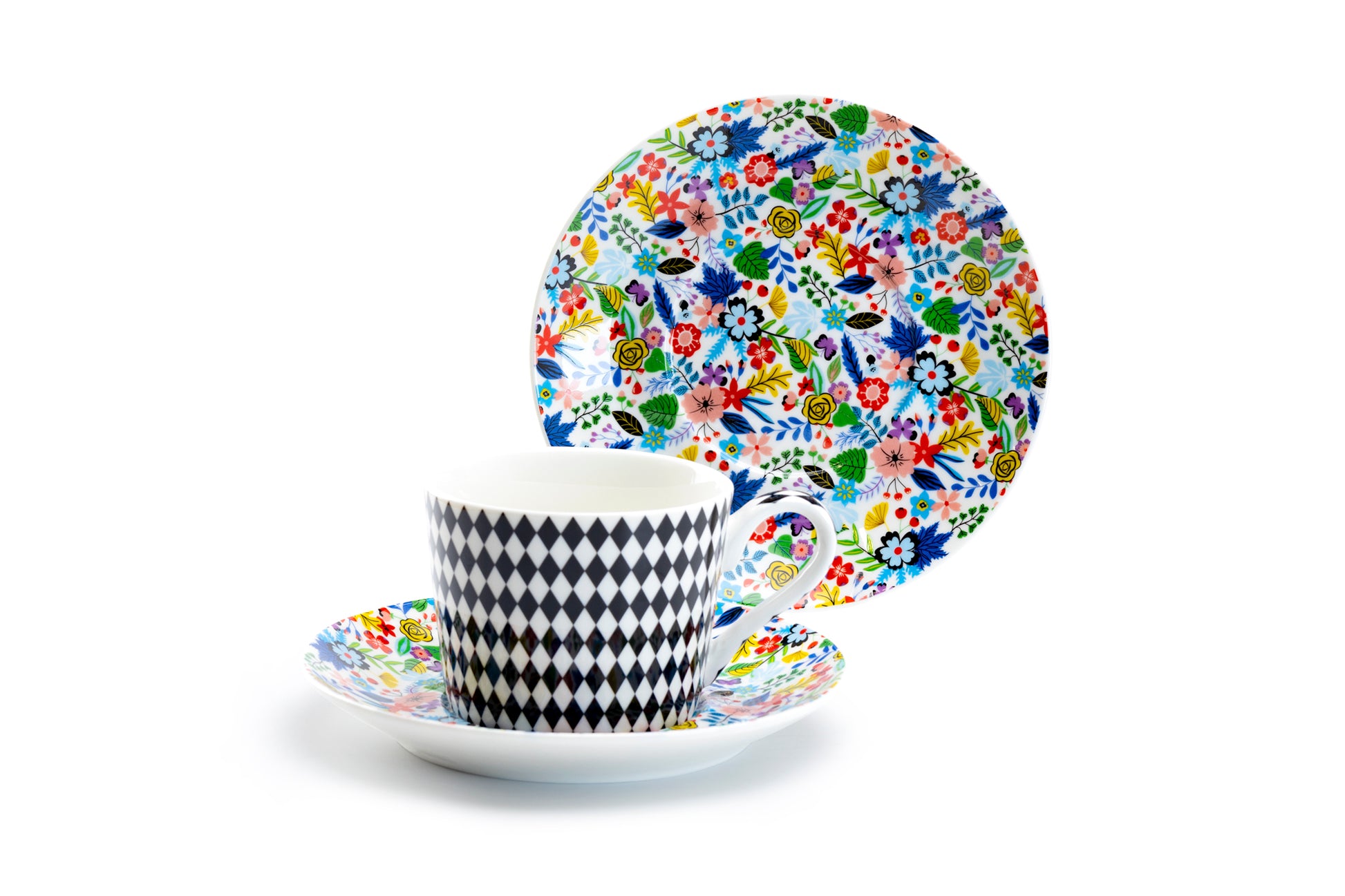 Stechcol Mad Hatter Bone China Cup and Saucer Set