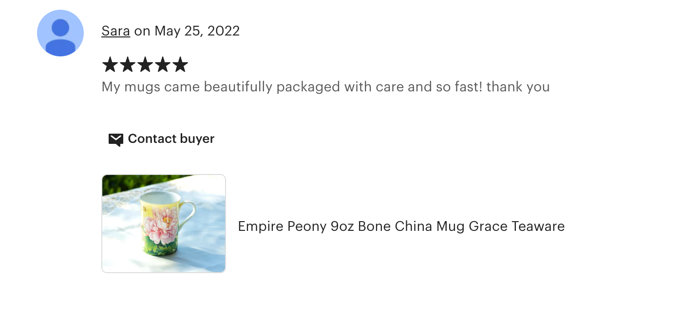 Empire Peony Bone China Mug