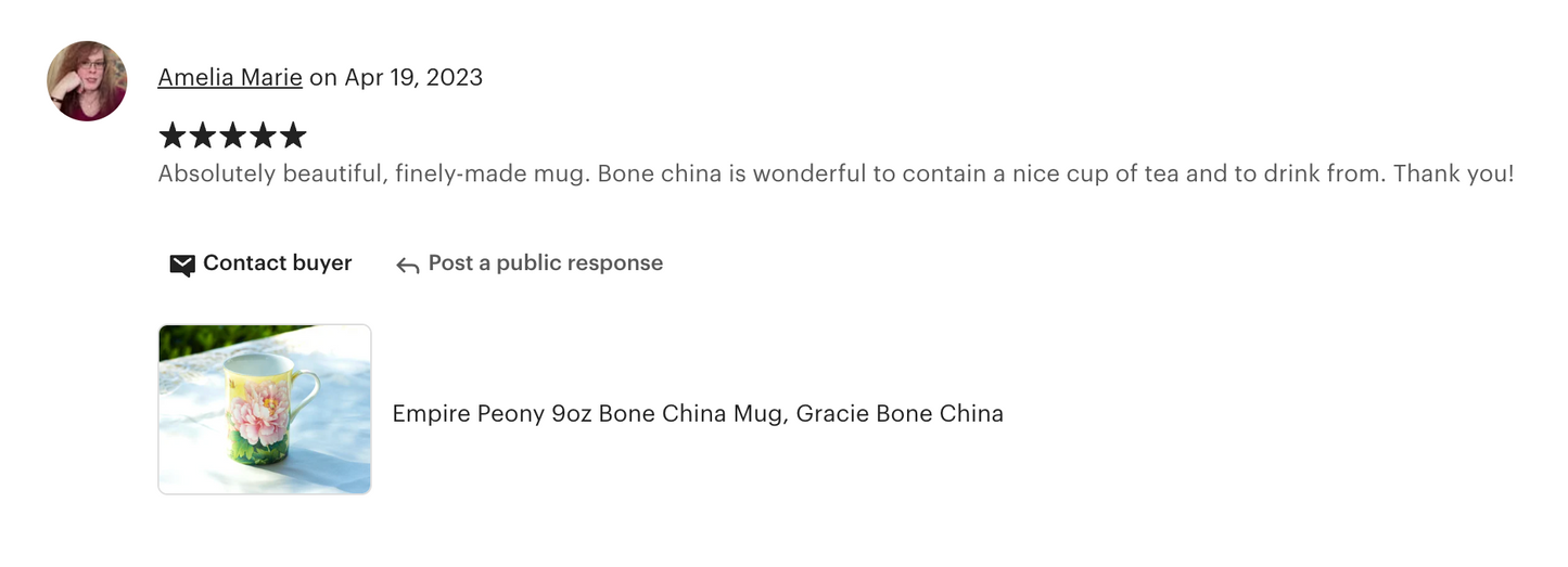 Empire Peony Bone China Mug