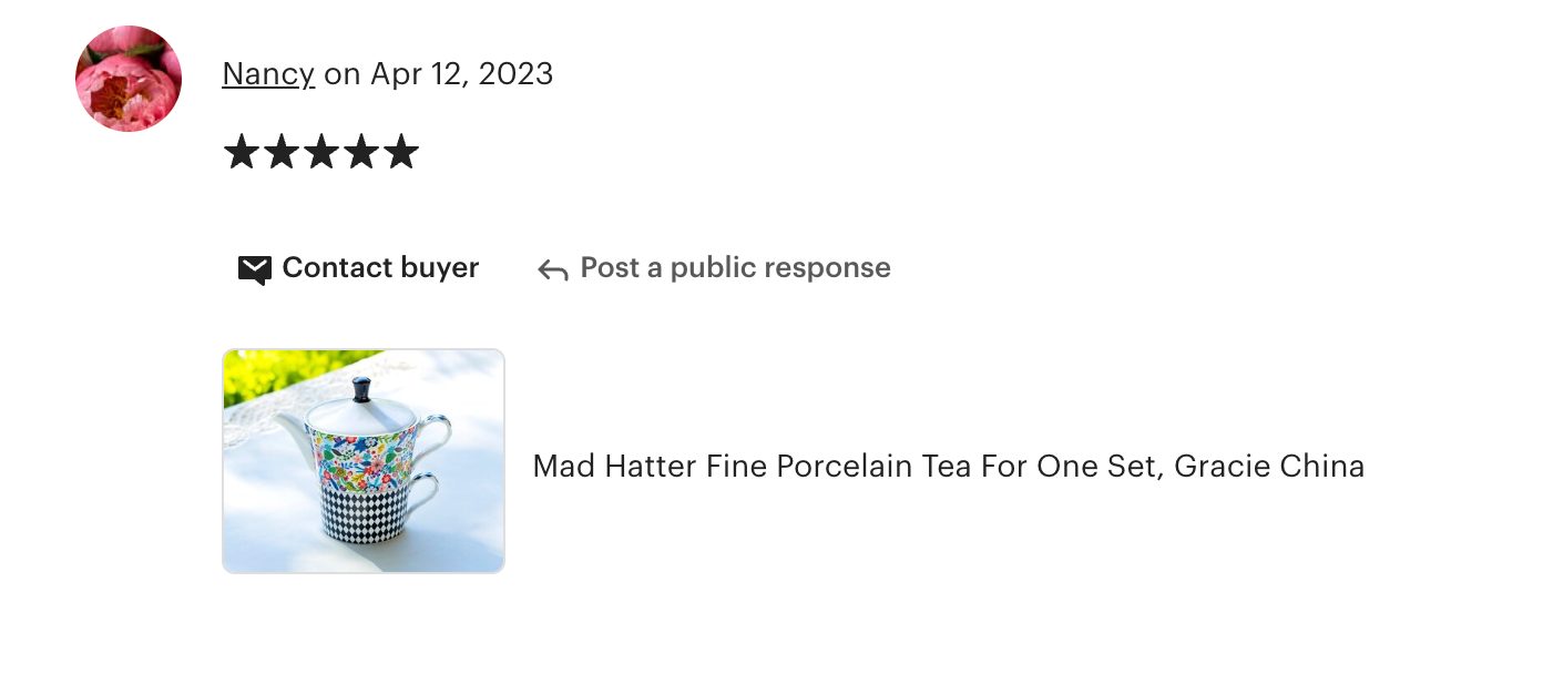 Mad Hatter Fine Porcelain Tea For One Set
