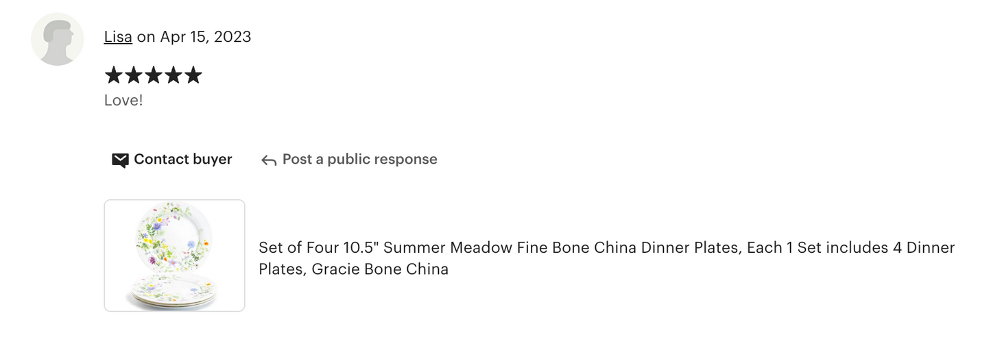 10.5" Summer Meadow Bone China Dinner Plate