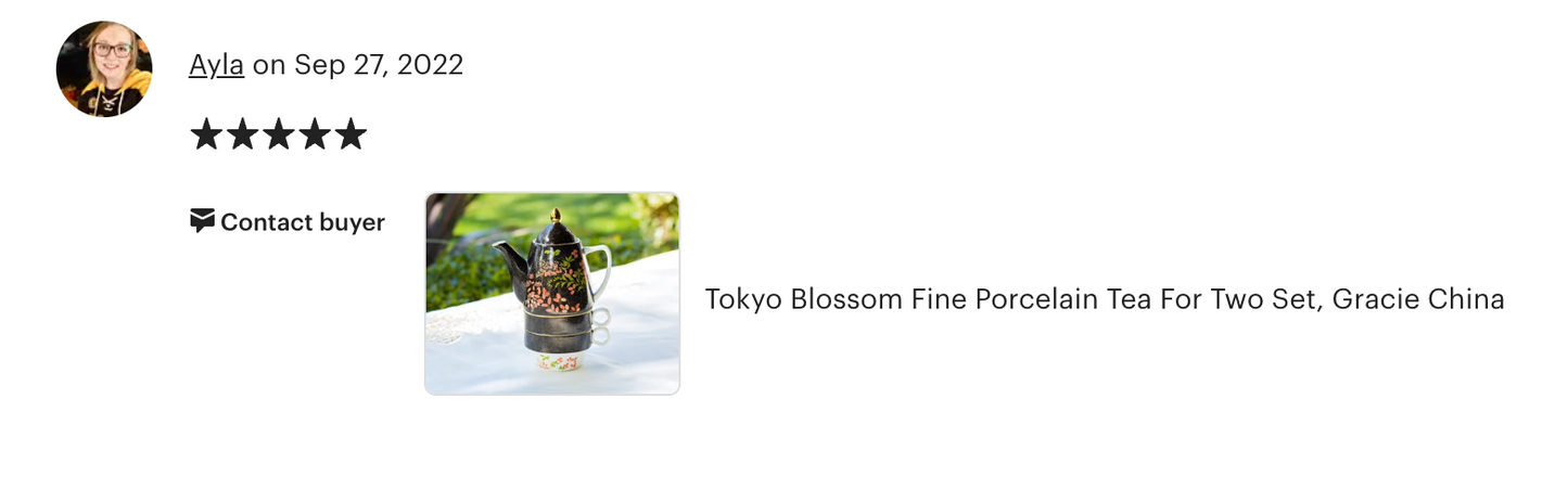 Tokyo Blossom Fine Porcelain Tea For Two Set
