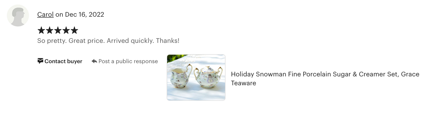 Holiday Snowmen Fine Porcelain Sugar & Creamer Set