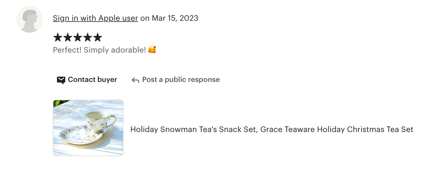 Holiday Snowmen Tea's Snack Set