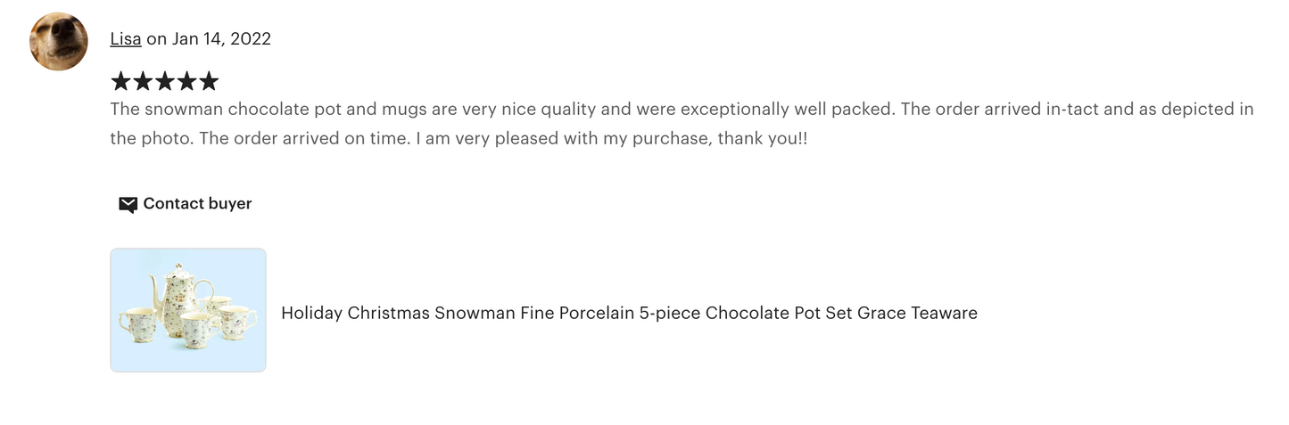 Holiday Snowmen Chocolate Pot with Mugs Set