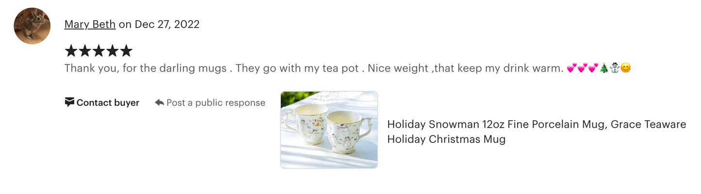 Holiday Snowman Mug