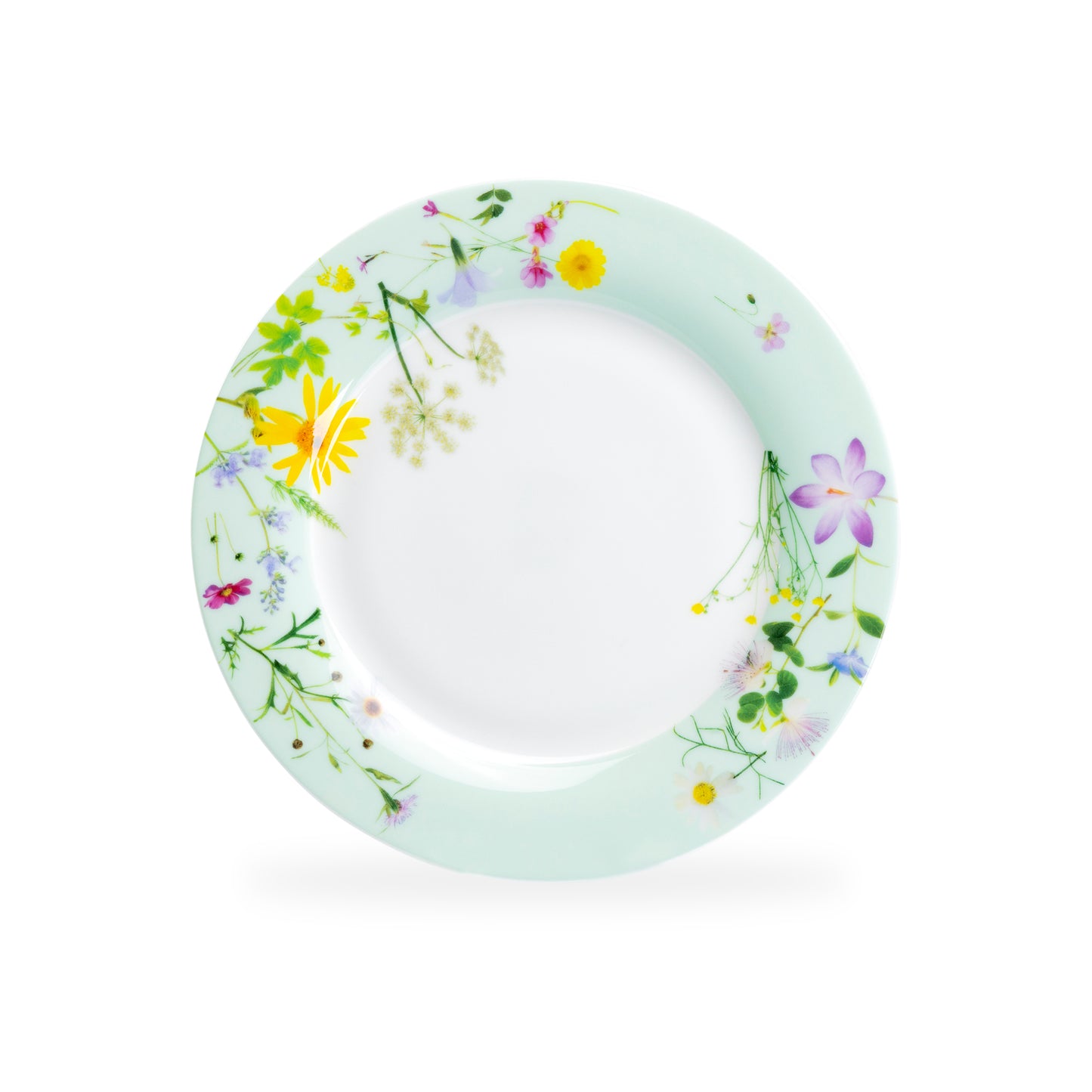 Stechcol Gracie Bone China 7.5" Summer Meadow Bone China Dessert Plate Mint