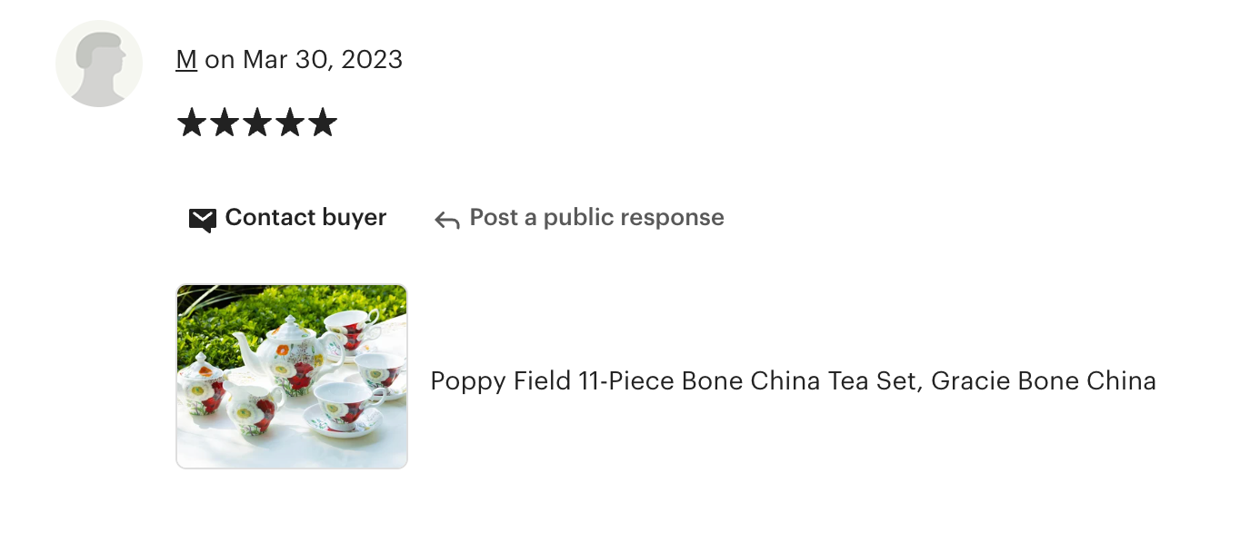 Poppy Field Bone China 11-Piece Tea Set