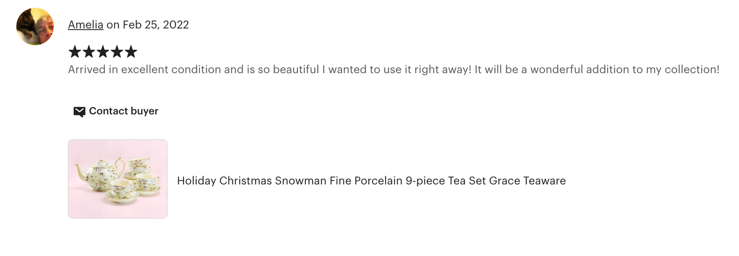 Holiday Snowmen Tea Set