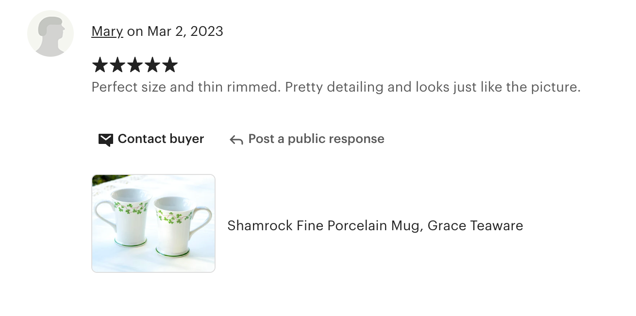 Shamrock Fine Porcelain Mug