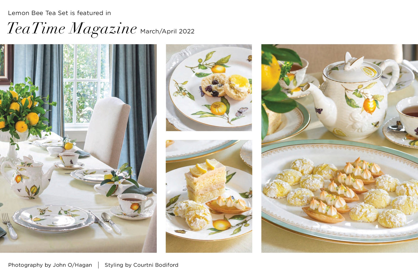 Lemon Bee Fine Porcelain Tea Set