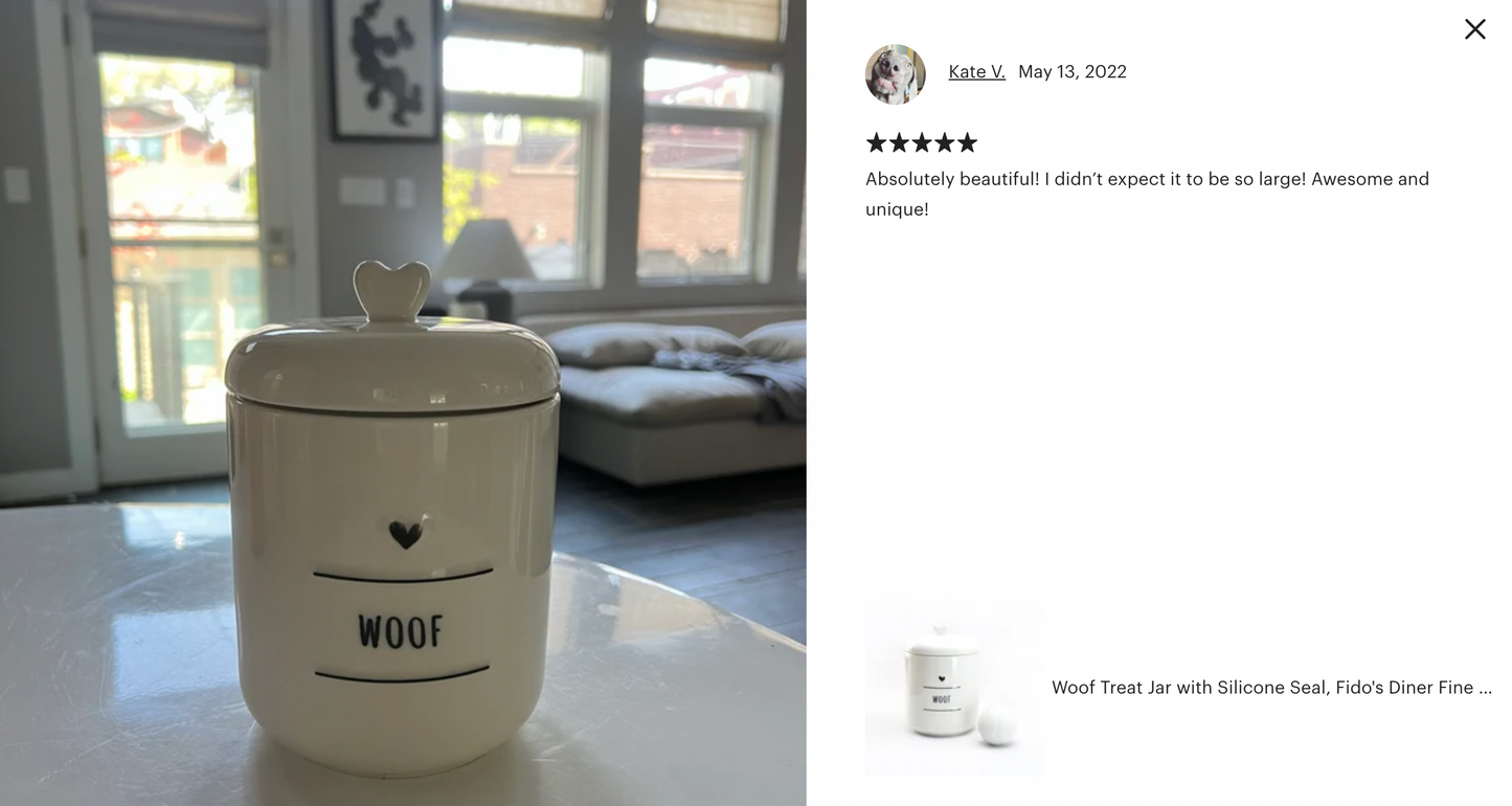 Woof Treat Jar