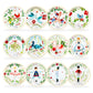 12 Days of Christmas Fine Porcelain Appetizer Plate Set - Metal Rack Version