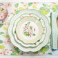 Apple Blossom Green Lattice Bone China Appetizer Plate