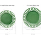 Green Heirloom Fine Porcelain 8.15" Dessert/11.15" Dinner Plate