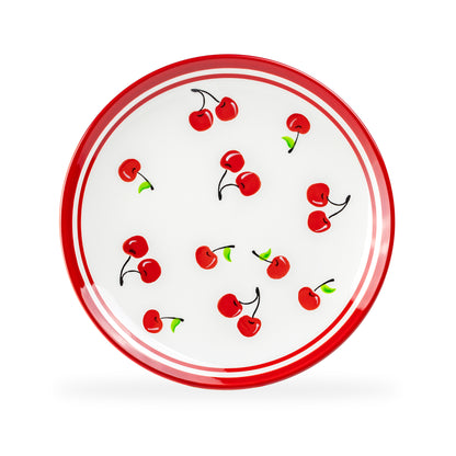 10.5" Red Cherry Plate