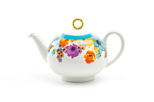 Grace Teaware Meadow Joy Fine Porcelain Teapot