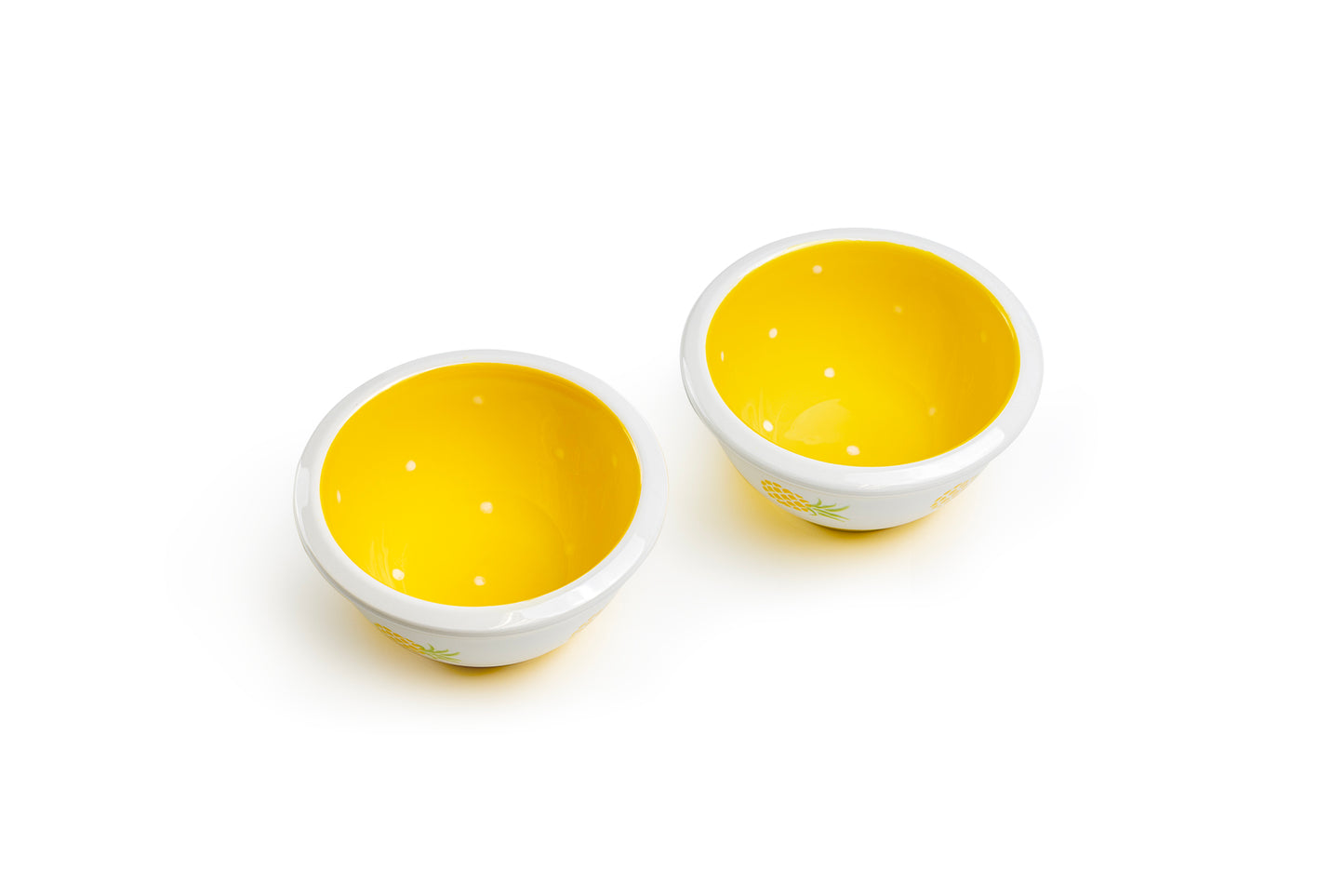 Pineapple Polka Dots Snack Bowl Set of 2