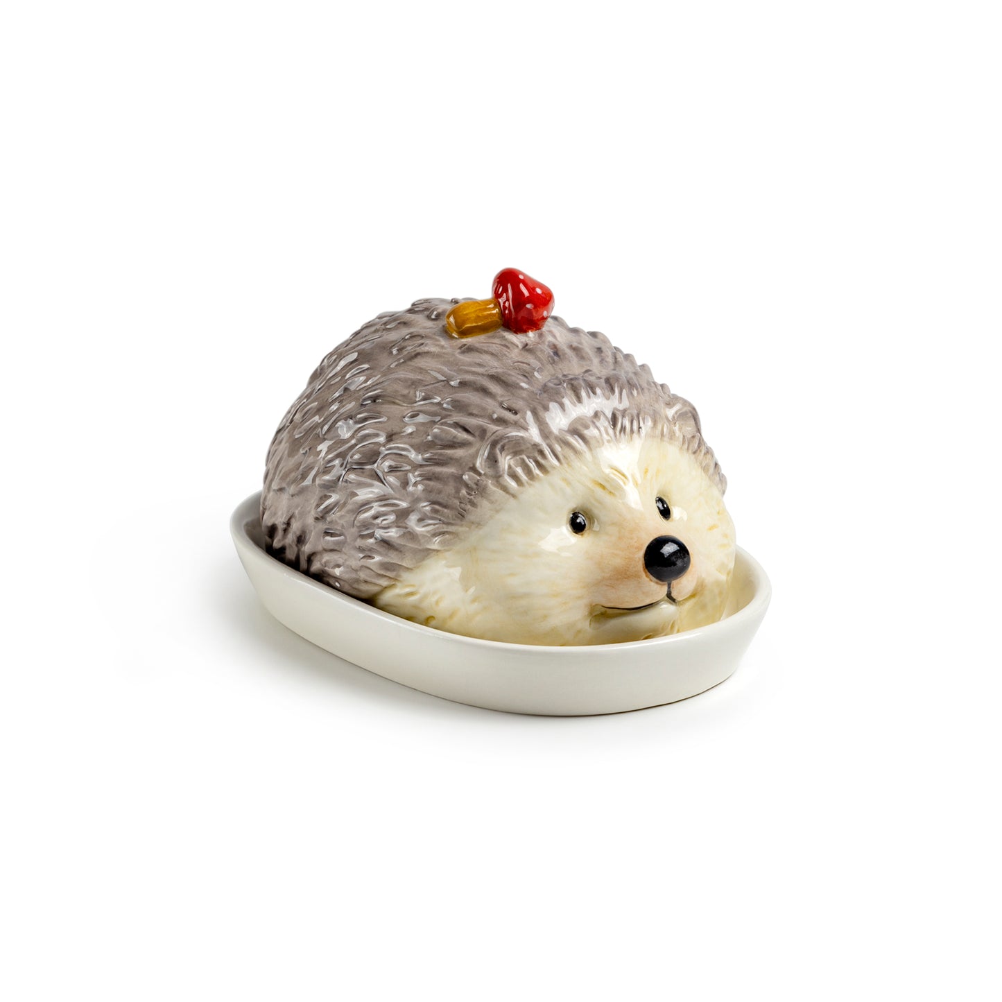 Hedgehog with Mushroom Butter Dish