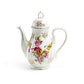 Grace Teaware Spring Flowers with Bird Fine Porcelain Children's Teapot