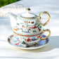 Christmas Winter Wonderland Tea Pot Tea Cup for one  Set