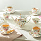 Grace Teaware Spring Flowers with Hummingbird Fine Porcelain Tea Set ...