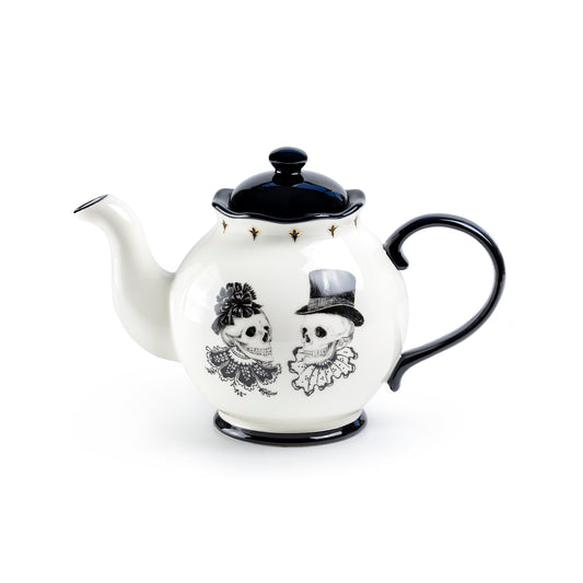 Halloween Victorian Skulls Teapot