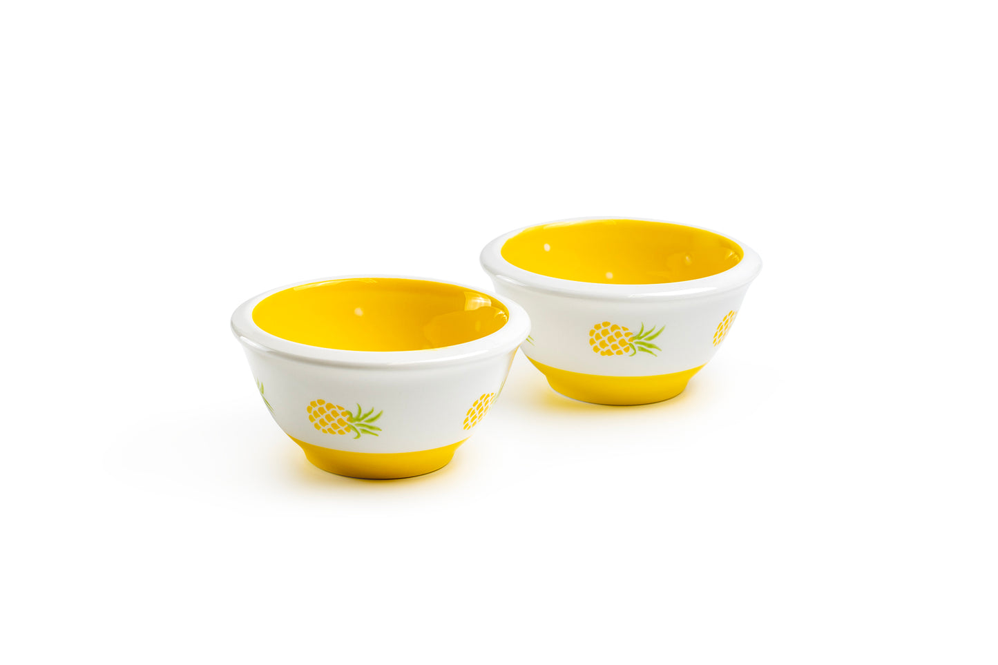 Pineapple Polka Dots Snack Bowl Set of 2