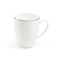 Silver Rim Blanc Bone China Mug