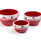 Red Cherry 3-Piece Bowl Set