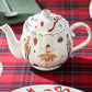 Nutcracker Wonderland Fine Porcelain Teapot