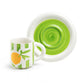 Citrus Stripe 4oz Demitasse Cup and Saucer