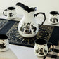 Halloween Witches Brew Pitcher + 4 Mugs Set