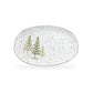 Winter Pine Trees 12" Oval Platter