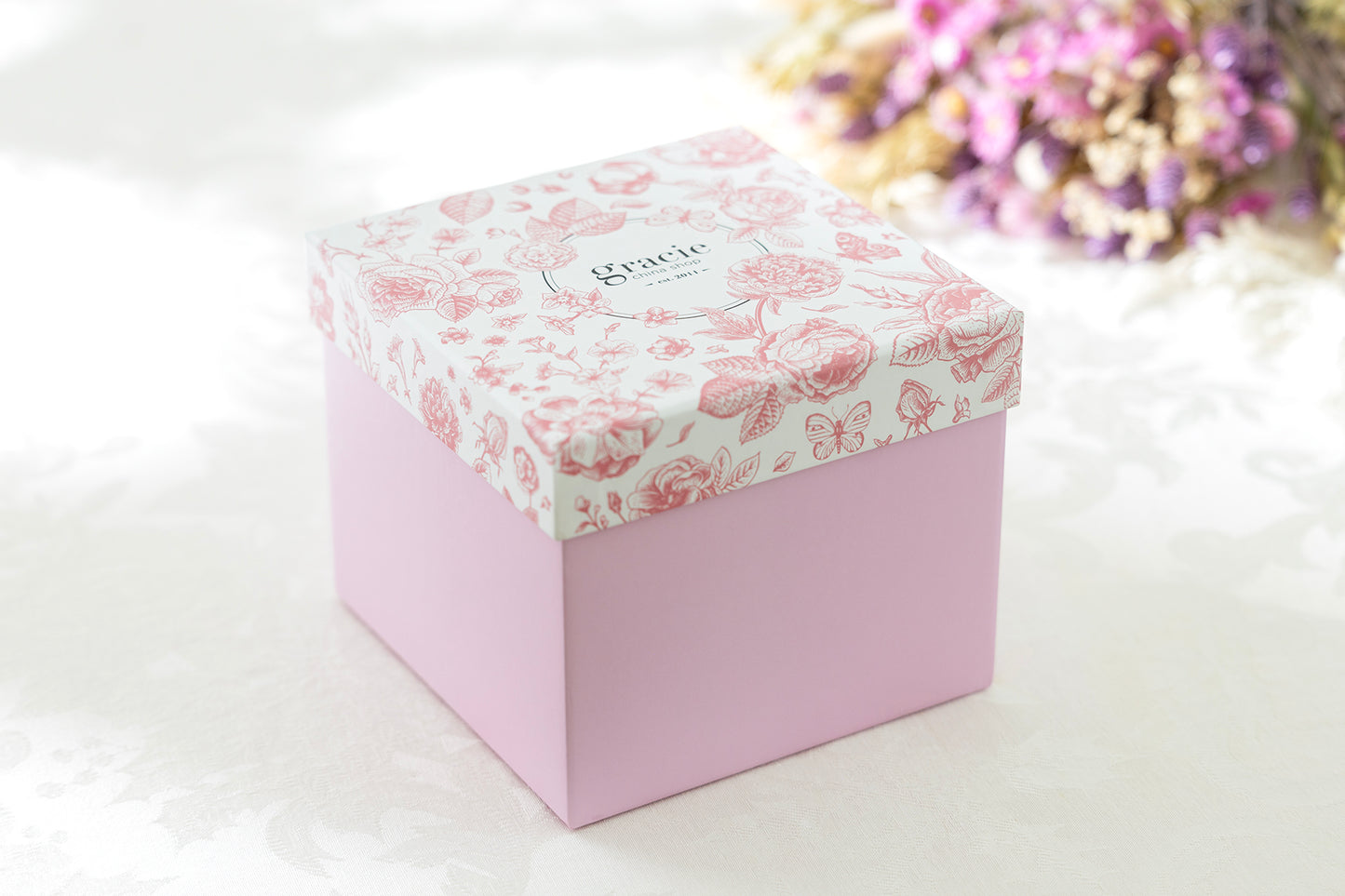 Flower Garden Pink Gift Box