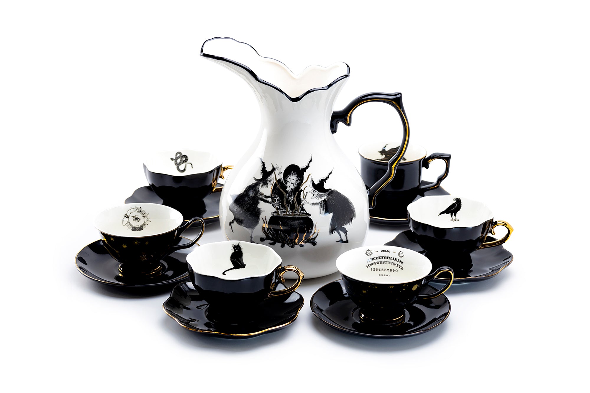 Gotic Halloween store Tea Set