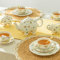 Floral Elephant Fine Porcelain Tea Set