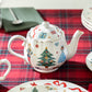 Nutcracker Wonderland Fine Porcelain Teapot