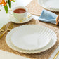 White Gold Shell Fine Porcelain Dessert/Dinner Plate