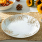 Grace Teaware Gold Sunflowers Fine Porcelain Dinner Plate