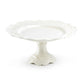 Grace Teaware White Victorian Fine Porcelain 10" Cake Stand