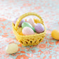 Hand Woven Easter Small Basket - Yellow