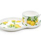 Lemon Garden Fine Porcelain Tea Snack Set