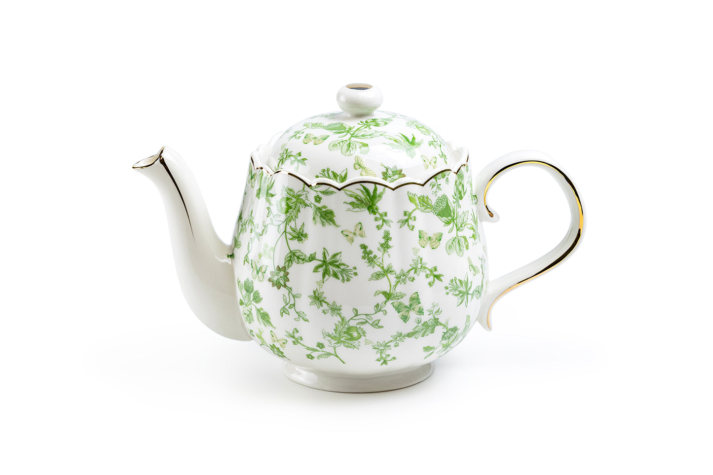 Greeny Garden Fine Porcelain Teapot