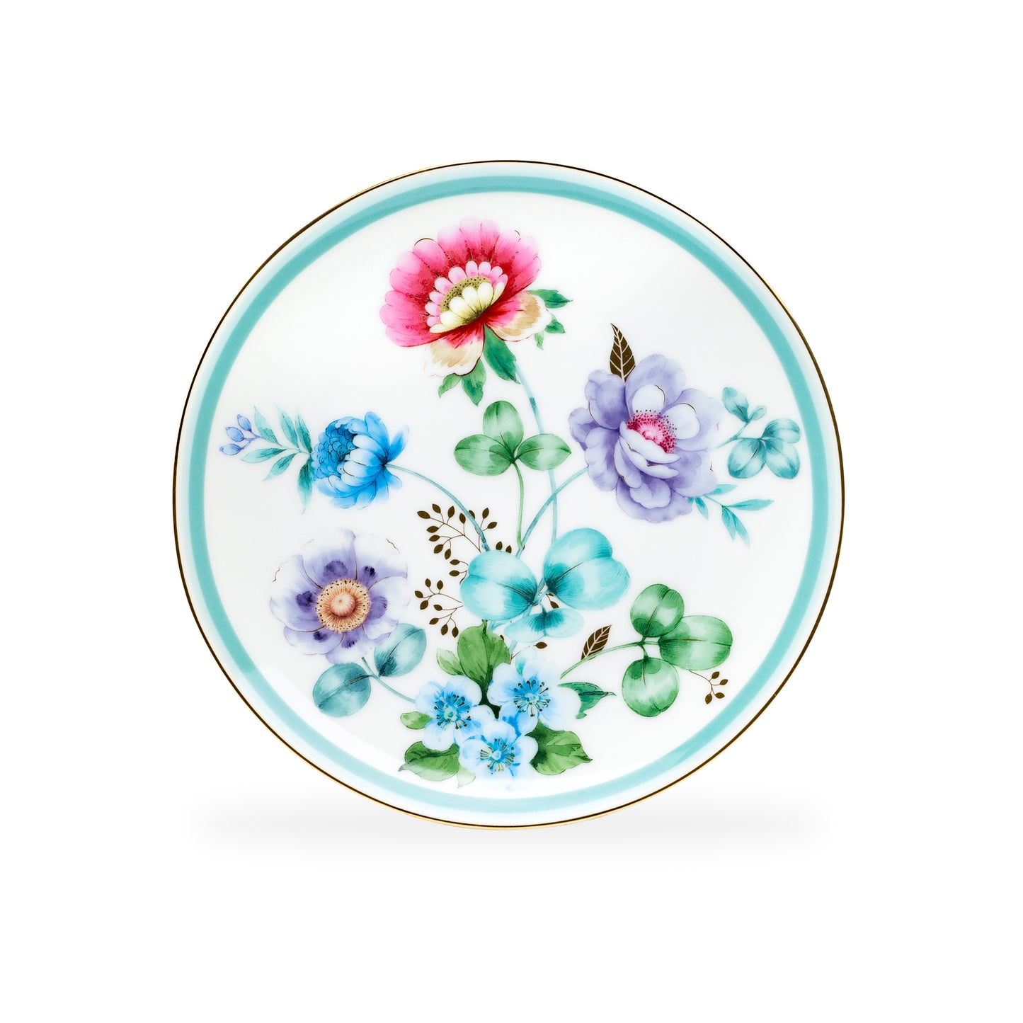 Grace Taeware 7.5" Mint Flower Garden Fine Porcelain Dessert Plate