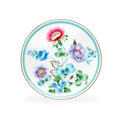 Grace Taeware 7.5" Mint Flower Garden Fine Porcelain Dessert Plate