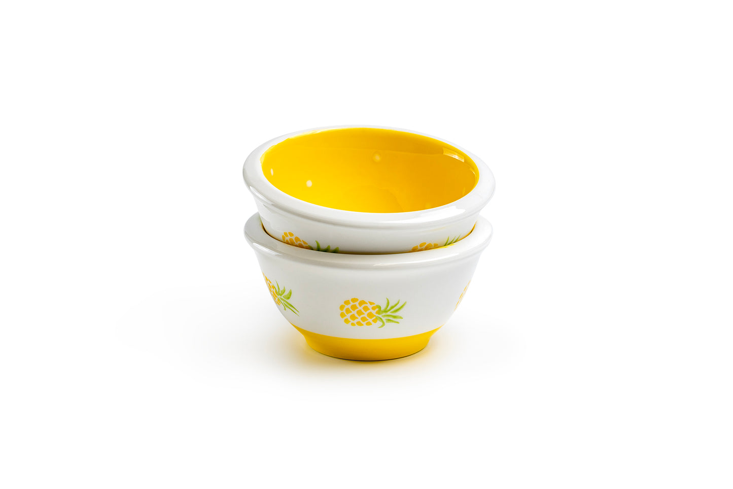 Pineapple Polka Dots Snack Bowl Set of 2