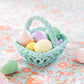 Hand Woven Easter Small Basket - Blue
