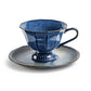 Grace Teaware Sapphire Serenity Fine Porcelain Cup and Saucer